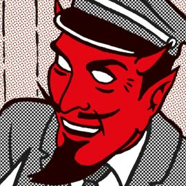 One Way Tiket, 2-colour silkscreen print