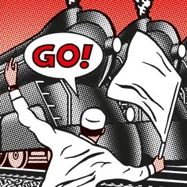 The day the earth stood still, 2-colour silkscreen print