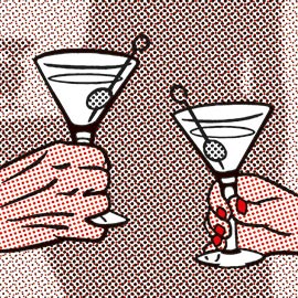 THOUGHTS AND PRAYERS, 2-colour silkscreen print