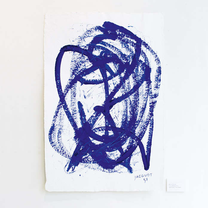 Monochrome blaue Ballerina III