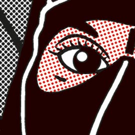 GIRLS JUST WANT TO HAVE FUN (DEDICATED TO RANA AHMAD), 2-colour silkscreen print